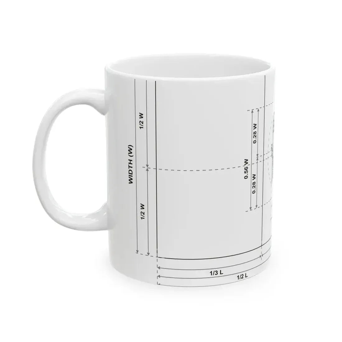 Flag of Moldova construction sheet (Moldova) White Coffee Mug - Go Mug Yourself