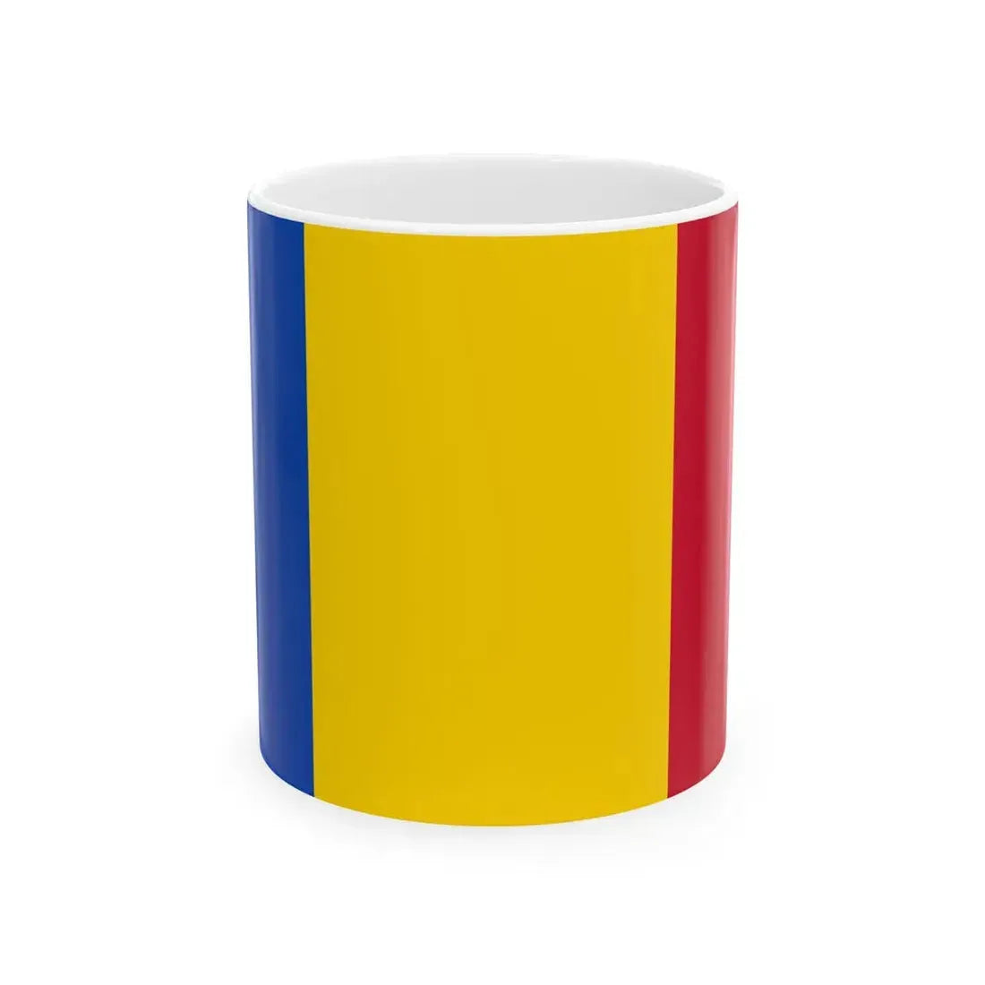 Flag of Moldova no Coat of Arms (Moldova) White Coffee Mug 11oz - Go Mug Yourself