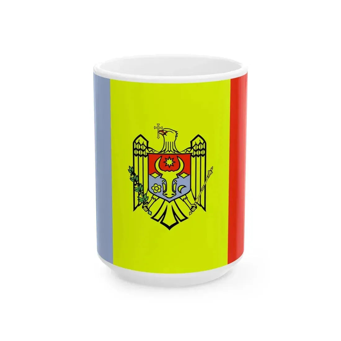 Flag of Moldova WFB 2000 (Moldova) White Coffee Mug 15oz - Go Mug Yourself