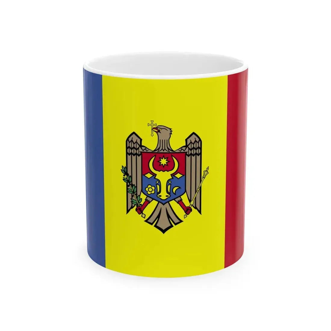 Flag of Moldova WFB 2004 (Moldova) White Coffee Mug 11oz - Go Mug Yourself
