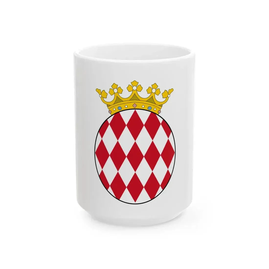Flag of Monaco 1814-1881 (Monaco) White Coffee Mug 15oz - Go Mug Yourself