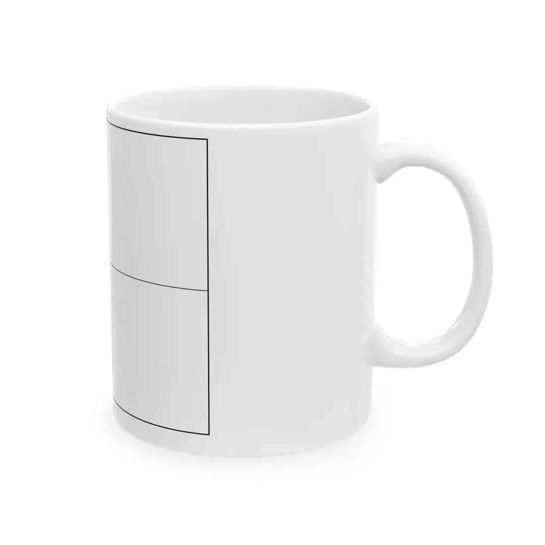 Flag of Monaco colouring page (Monaco) White Coffee Mug - Go Mug Yourself
