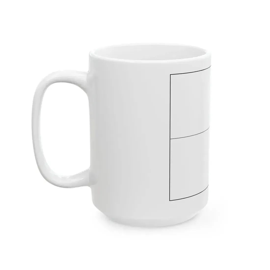 Flag of Monaco colouring page (Monaco) White Coffee Mug - Go Mug Yourself