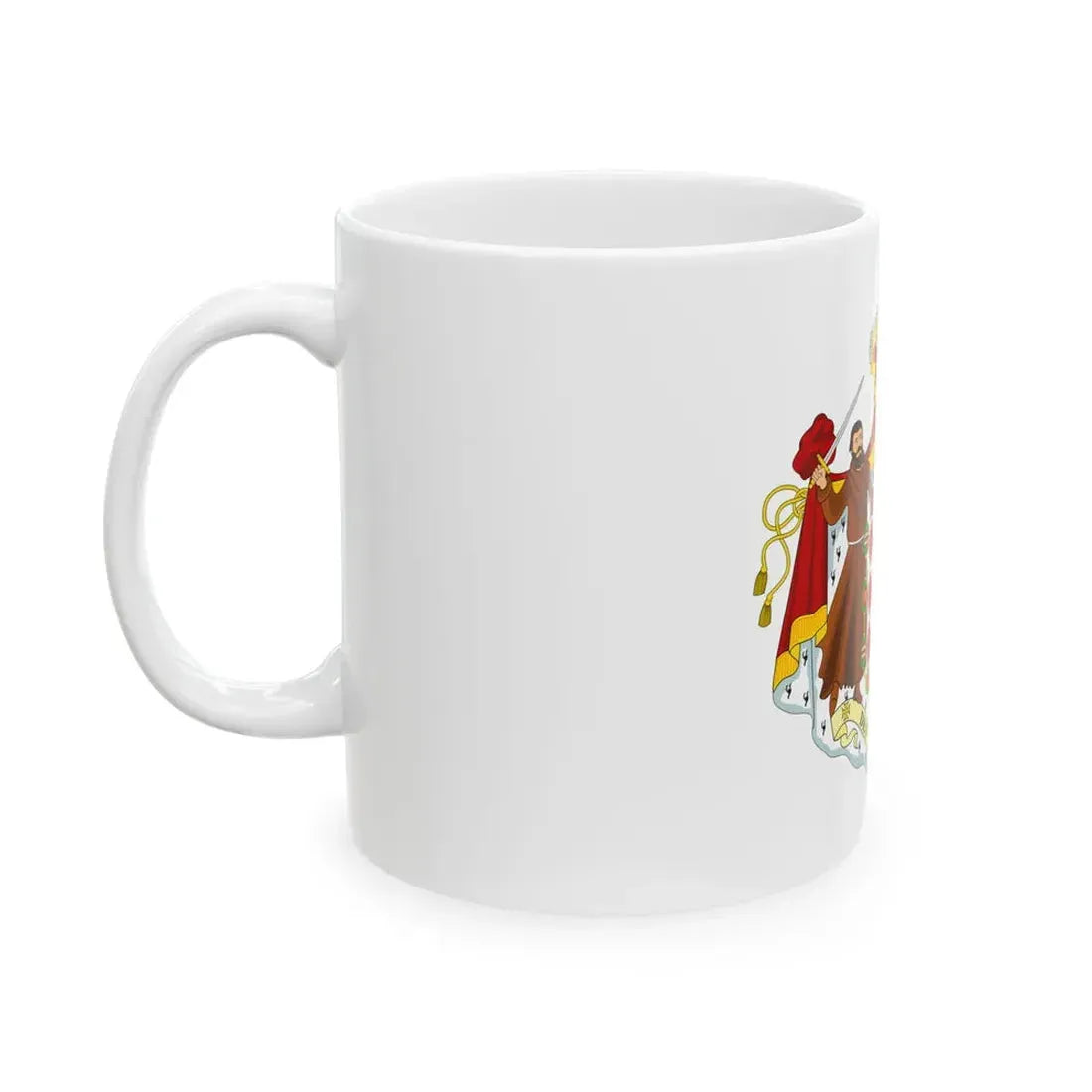 Flag of Monaco state (Monaco) White Coffee Mug - Go Mug Yourself