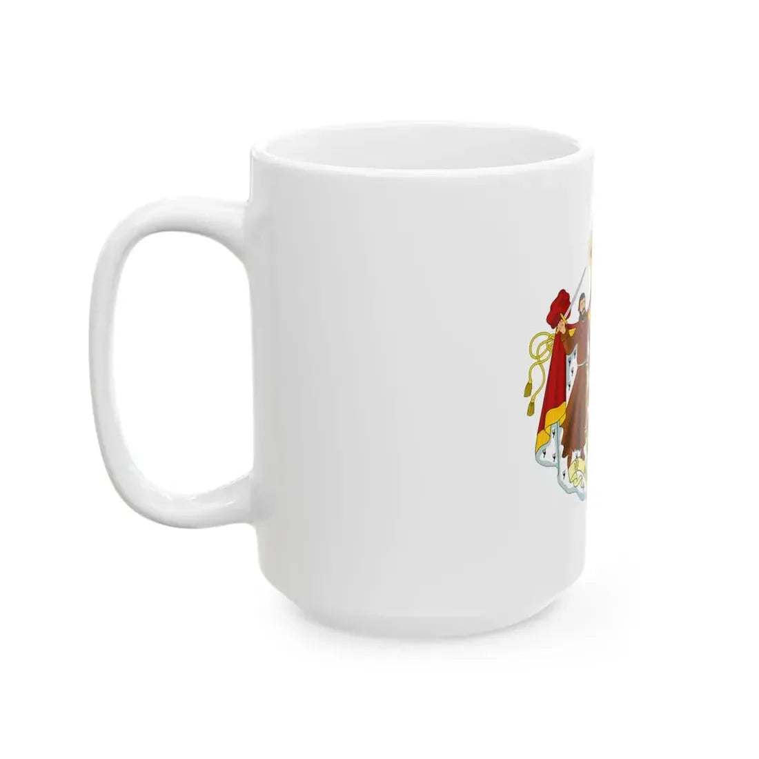 Flag of Monaco state (Monaco) White Coffee Mug - Go Mug Yourself