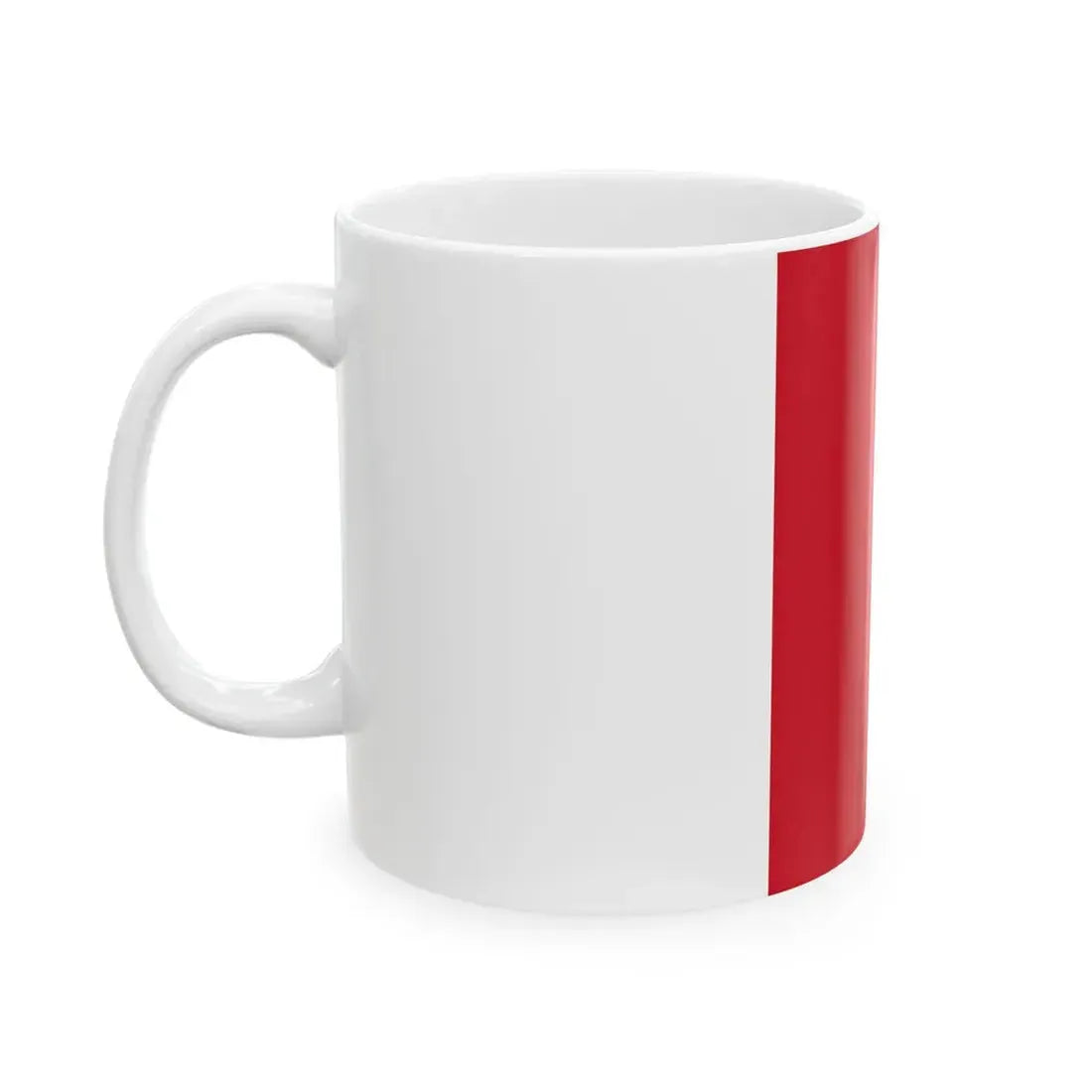 Flag of Monaco vertical (Monaco) White Coffee Mug - Go Mug Yourself