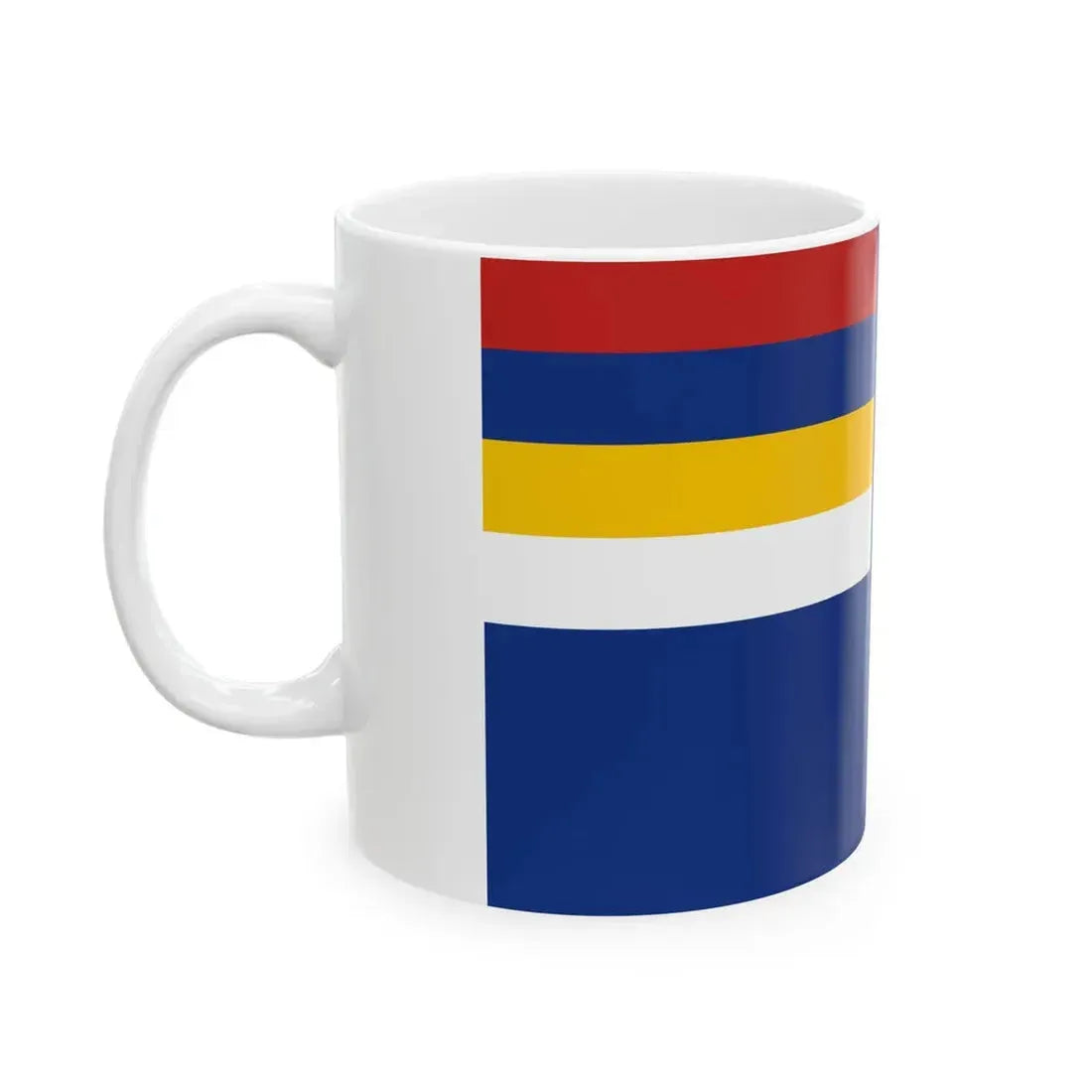 Flag of Mongol United Autonomous Government 1937-1939 (China) White Coffee Mug - Go Mug Yourself