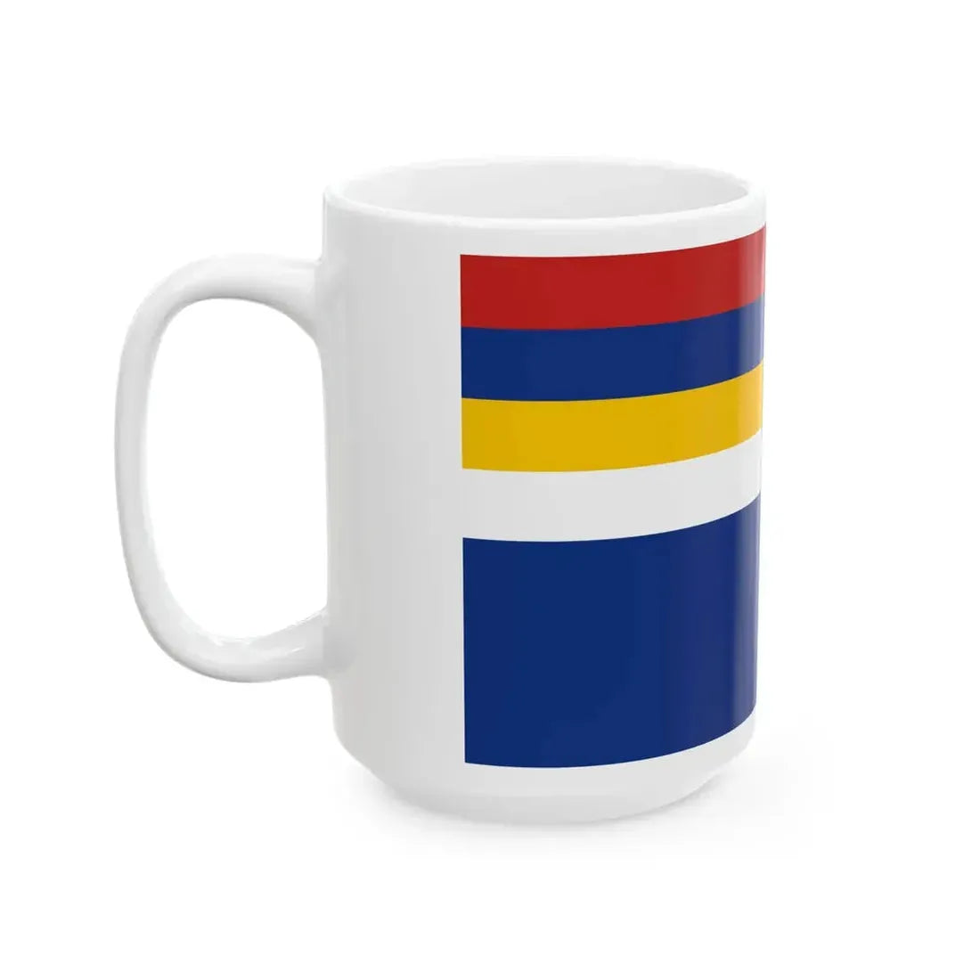 Flag of Mongol United Autonomous Government 1937-1939 (China) White Coffee Mug - Go Mug Yourself