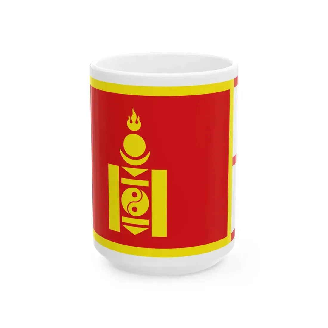 Flag of Mongolia 1911-1921 (Mongolia) White Coffee Mug 15oz - Go Mug Yourself