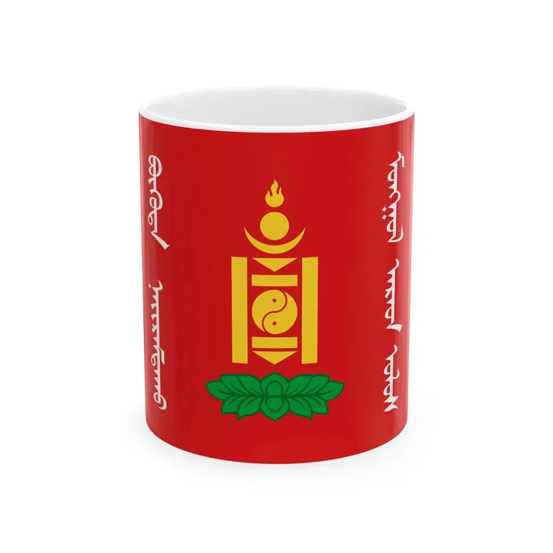 Flag of Mongolia 1924 alternative (Mongolia) White Coffee Mug 11oz - Go Mug Yourself