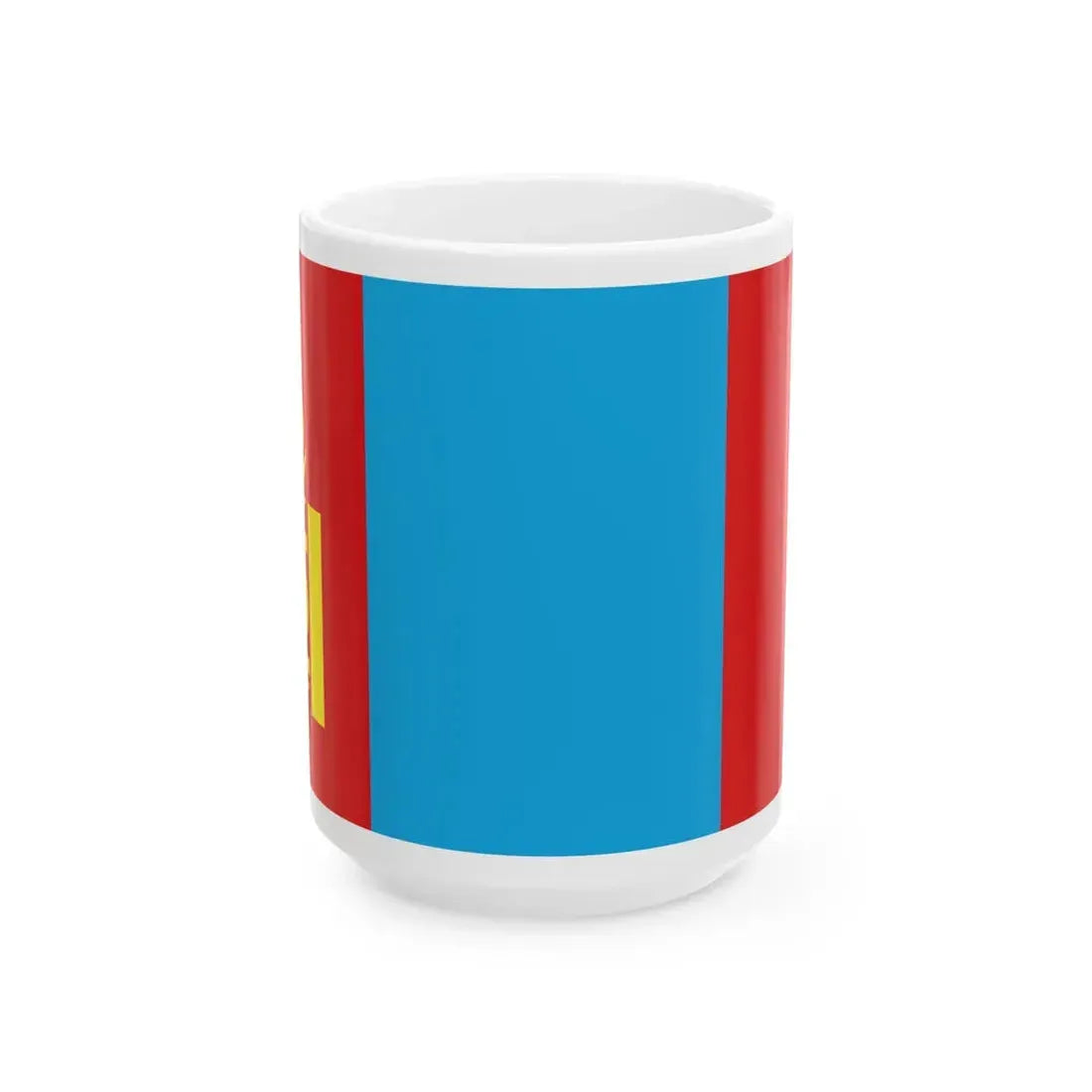 Flag of Mongolia 1992-2011 (Mongolia) White Coffee Mug 15oz - Go Mug Yourself