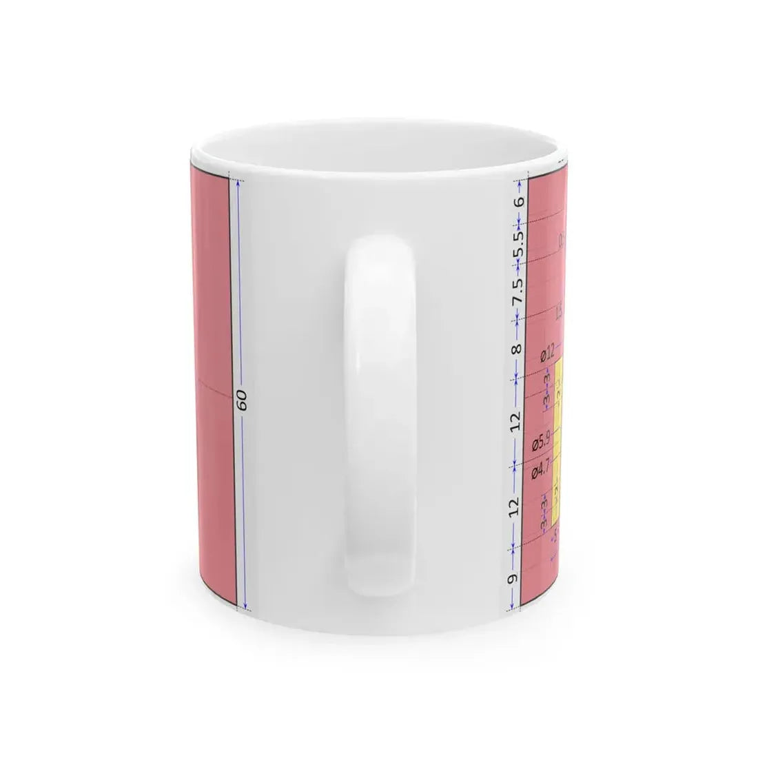 Flag of Mongolia construction sheet (Mongolia) White Coffee Mug - Go Mug Yourself