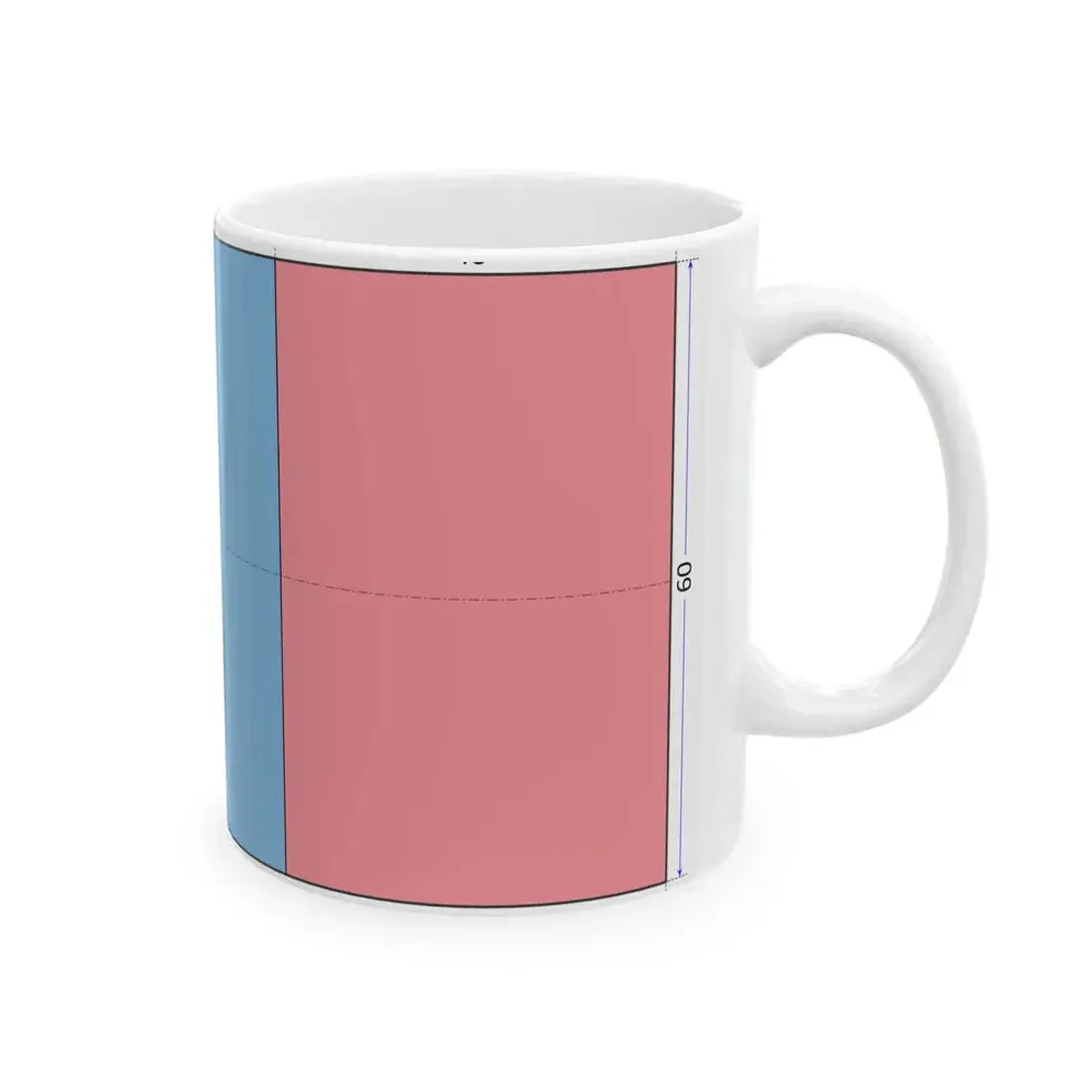 Flag of Mongolia construction sheet (Mongolia) White Coffee Mug - Go Mug Yourself