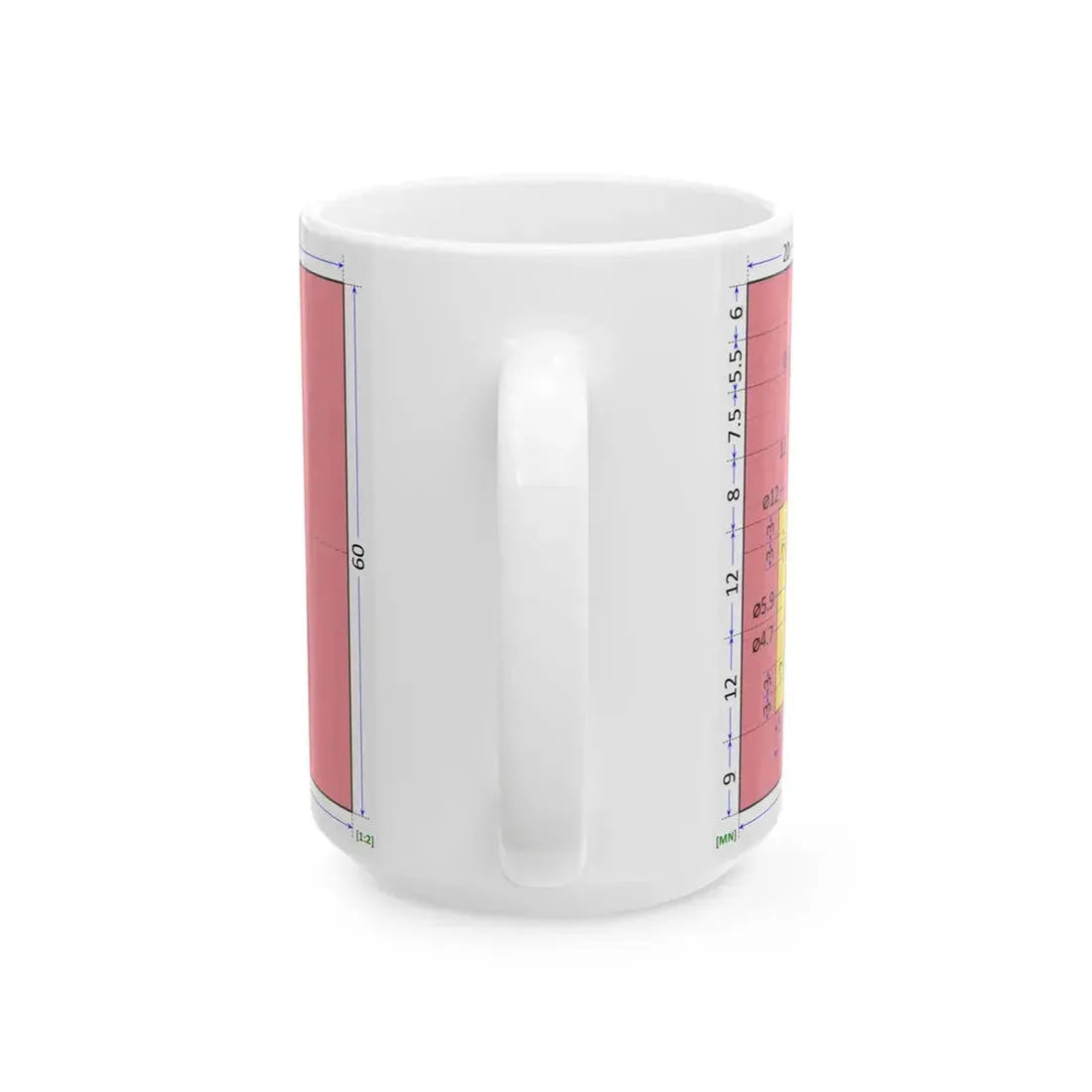 Flag of Mongolia construction sheet (Mongolia) White Coffee Mug - Go Mug Yourself