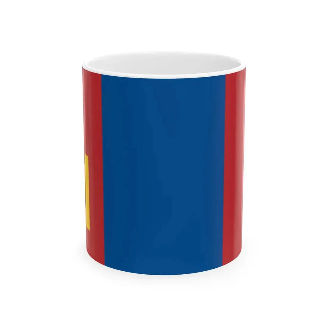 Flag of Mongolia darker colours (Mongolia) White Coffee Mug 11oz - Go Mug Yourself