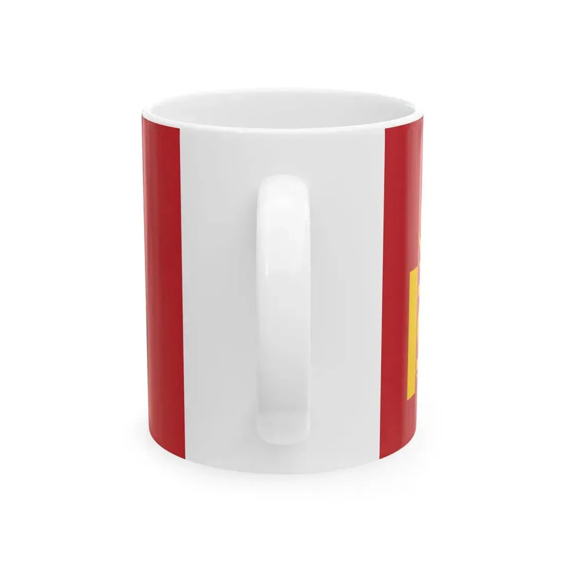 Flag of Mongolia darker colours (Mongolia) White Coffee Mug - Go Mug Yourself