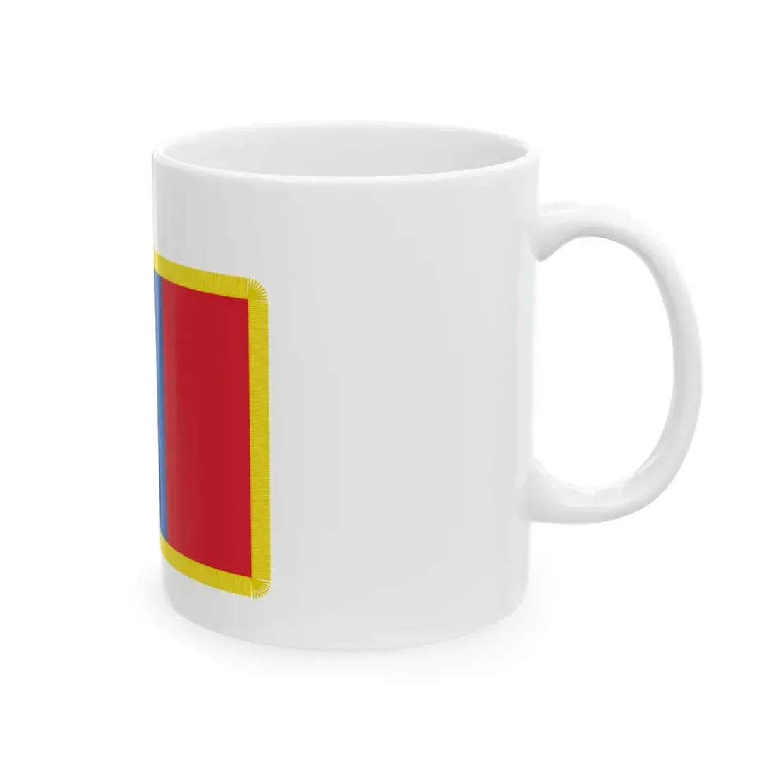Flag of Mongolia parade (Mongolia) White Coffee Mug - Go Mug Yourself