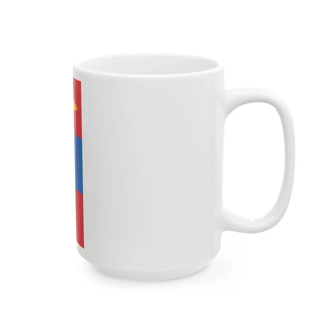 Flag of Mongolia vertical (Mongolia) White Coffee Mug - Go Mug Yourself