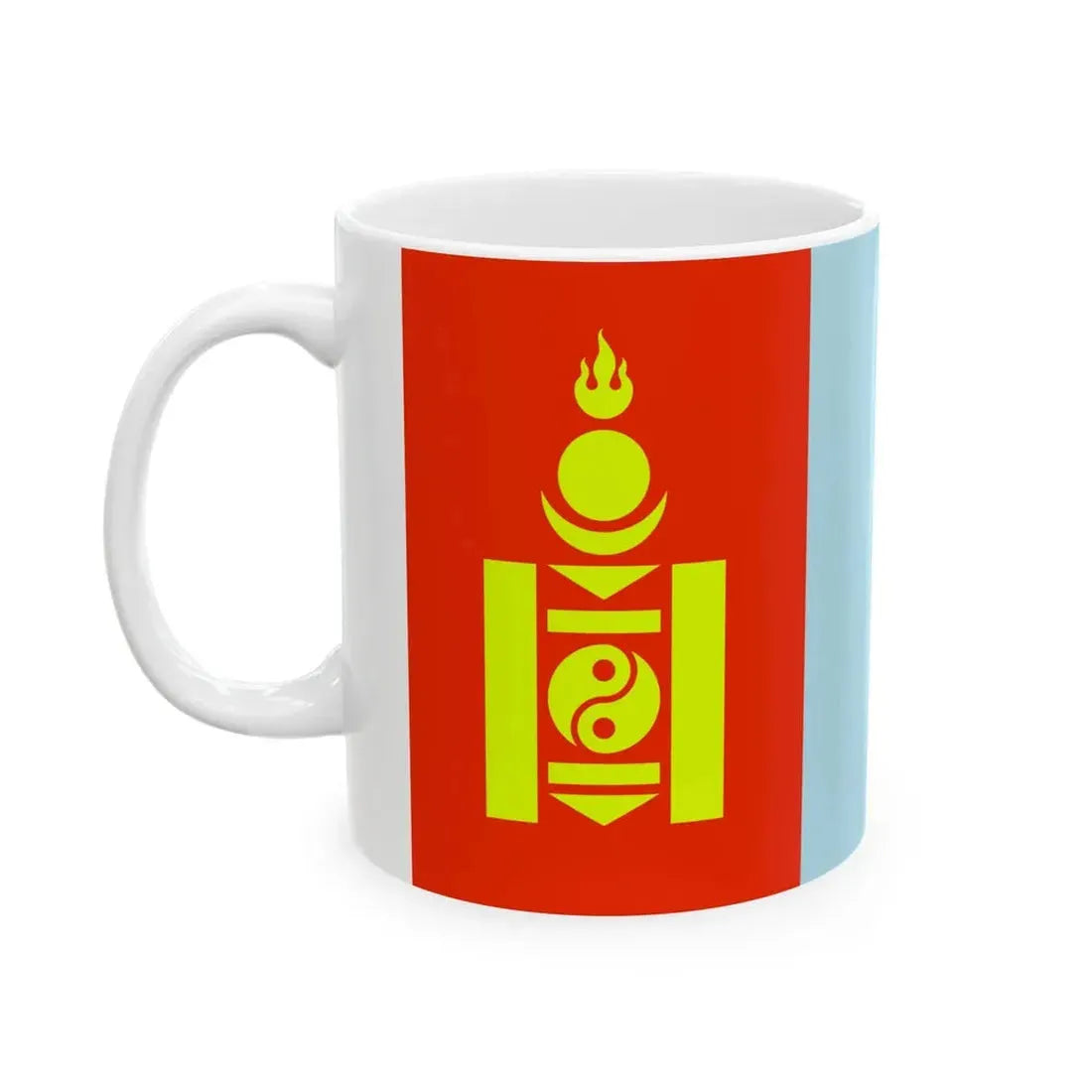 Flag of Mongolia WFB 2000 (Mongolia) White Coffee Mug - Go Mug Yourself