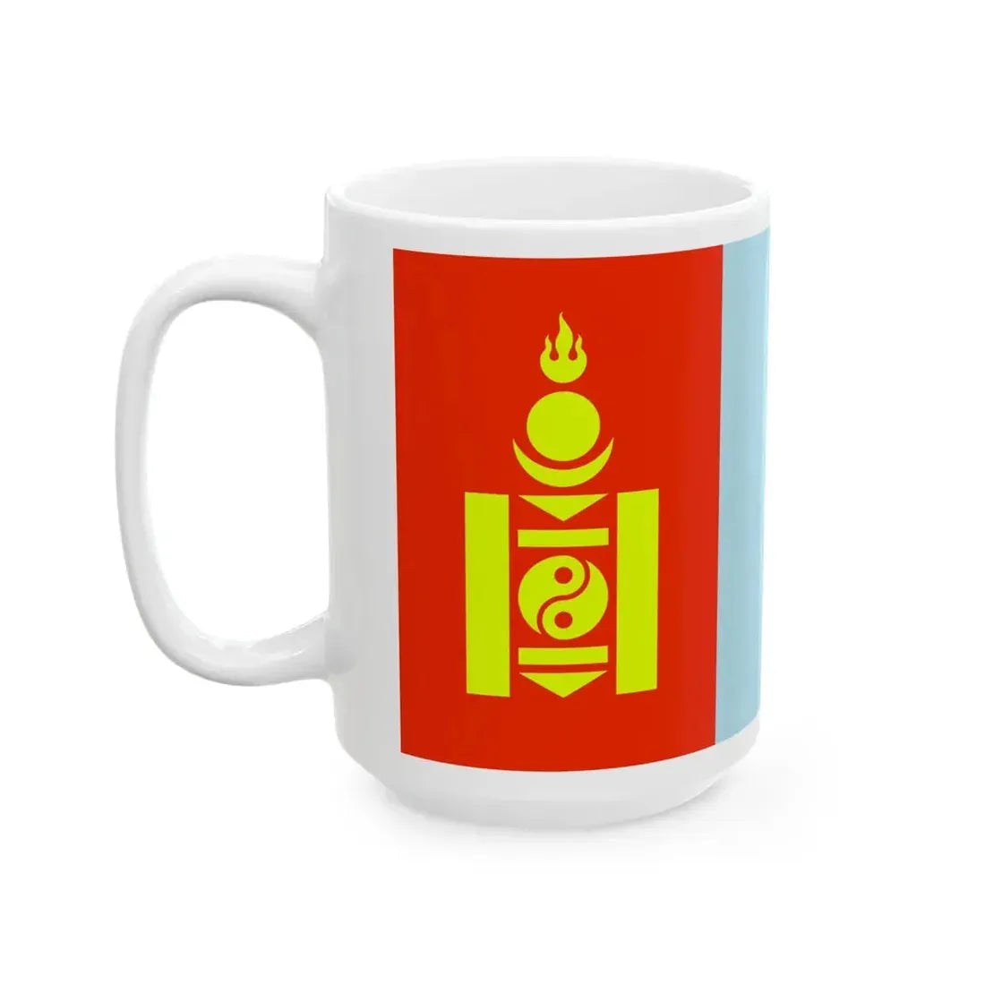 Flag of Mongolia WFB 2000 (Mongolia) White Coffee Mug - Go Mug Yourself