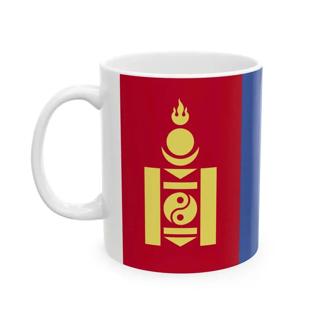 Flag of Mongolia WFB 2004 (Mongolia) White Coffee Mug - Go Mug Yourself