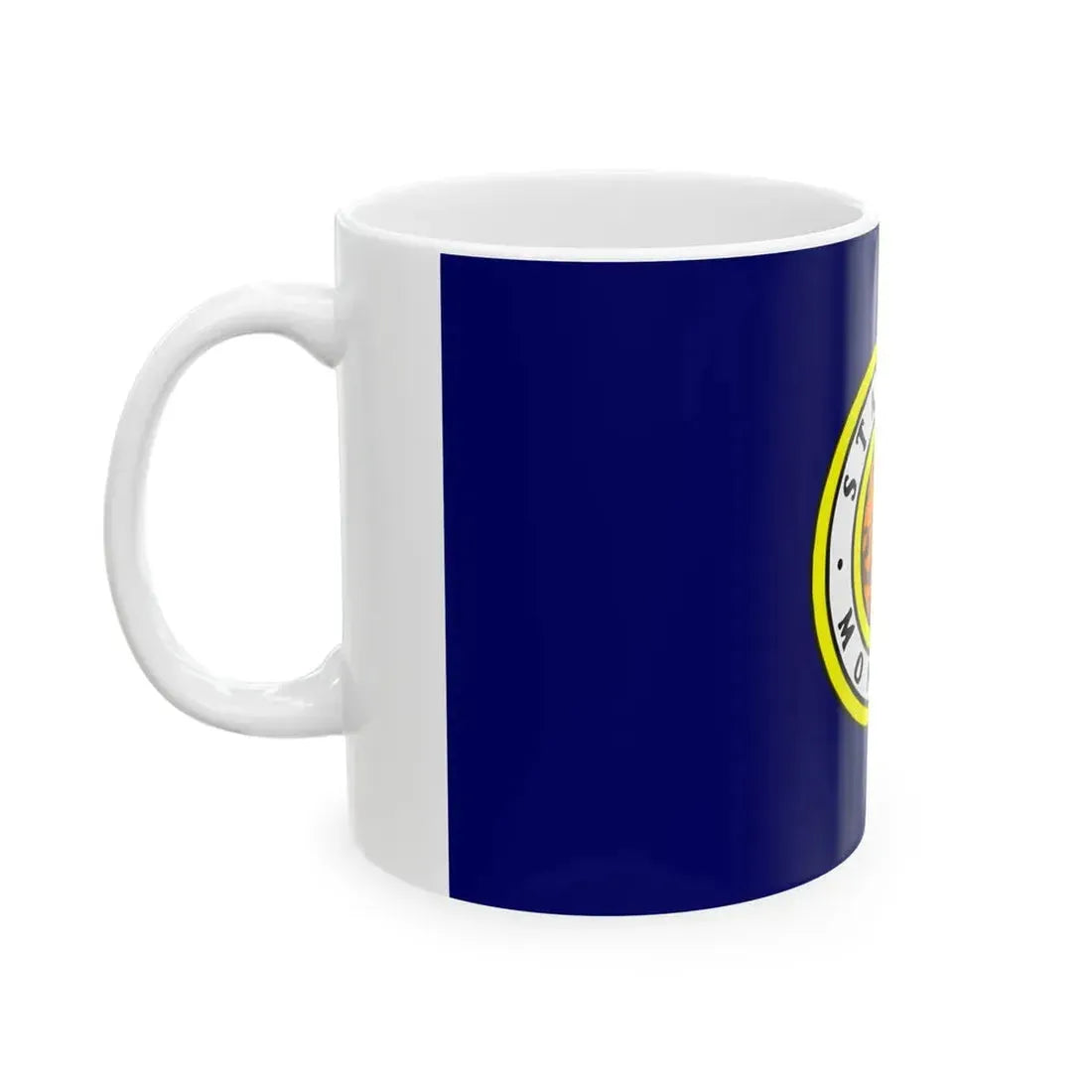 Flag of Montana 1943 (United States) White Coffee Mug - Go Mug Yourself