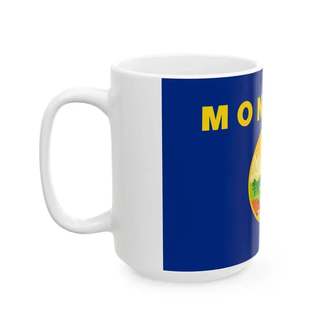 Flag of Montana 3-2 (United States) White Coffee Mug - Go Mug Yourself