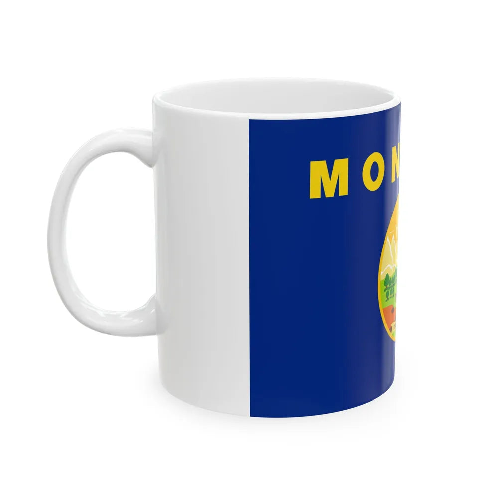 Flag of Montana (United States) White Coffee Mug - Go Mug Yourself