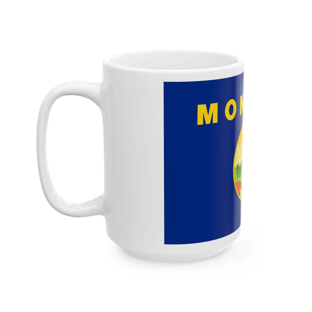 Flag of Montana (United States) White Coffee Mug - Go Mug Yourself