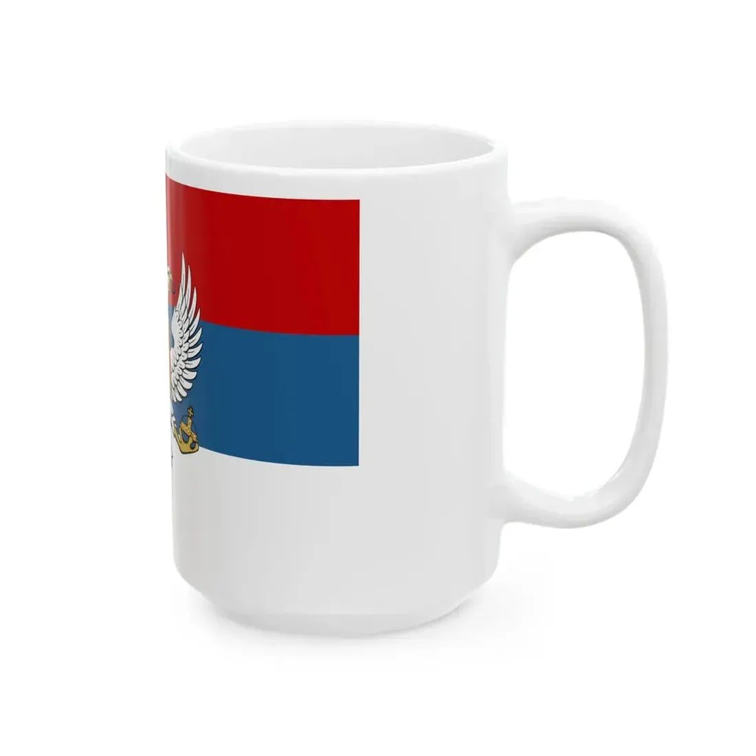 Flag of Montenegro 1905-1918 (Montenegro) White Coffee Mug - Go Mug Yourself