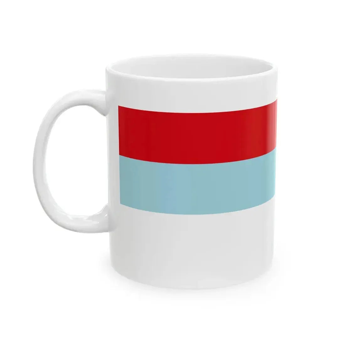 Flag of Montenegro 1993-2004 lighter blue color (Montenegro) White Coffee Mug - Go Mug Yourself