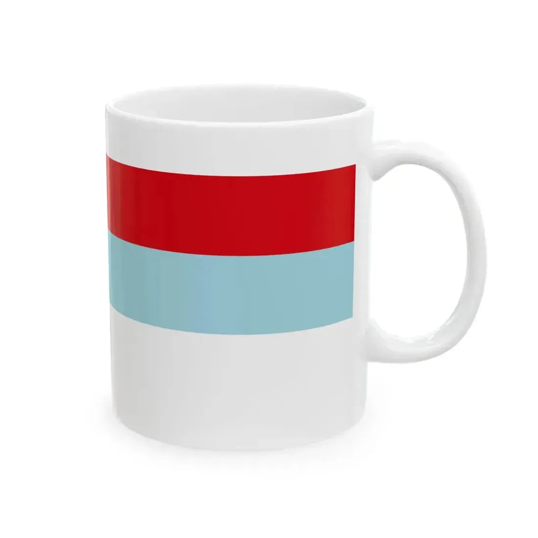 Flag of Montenegro 1993-2004 lighter blue color (Montenegro) White Coffee Mug - Go Mug Yourself