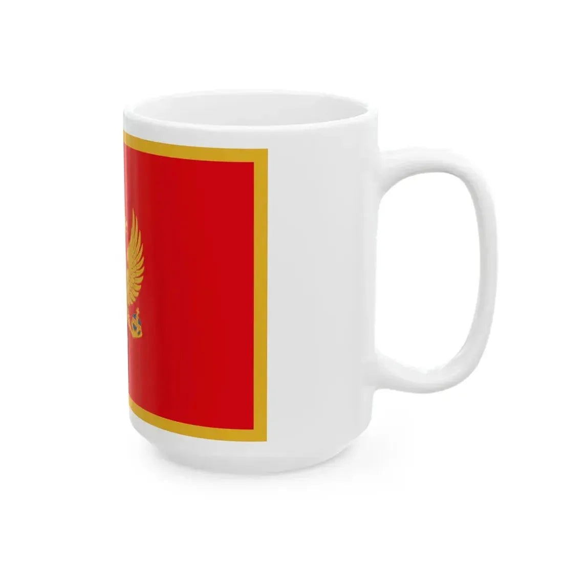 Flag of Montenegro 3-2 (Montenegro) White Coffee Mug - Go Mug Yourself