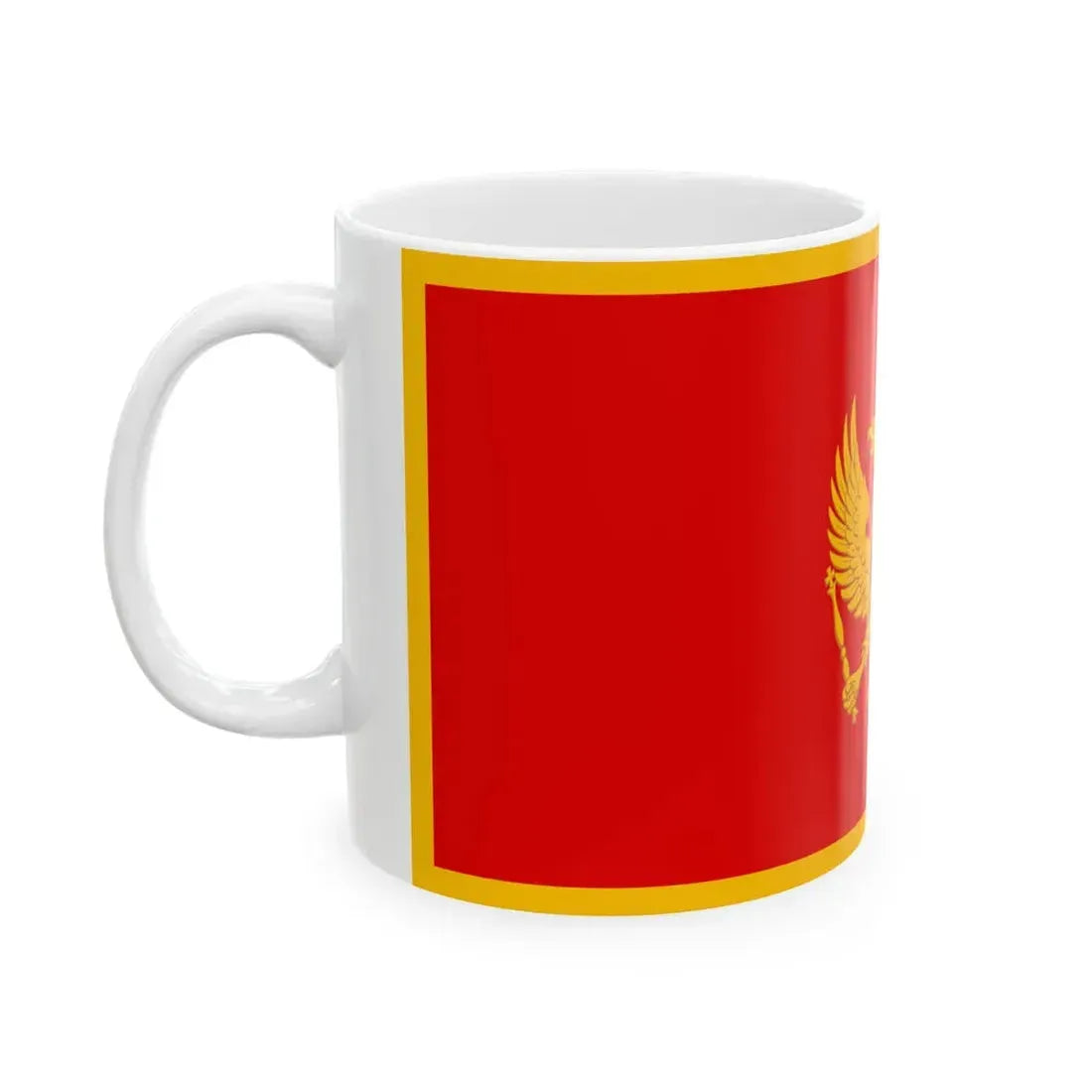Flag of Montenegro (Montenegro) White Coffee Mug - Go Mug Yourself