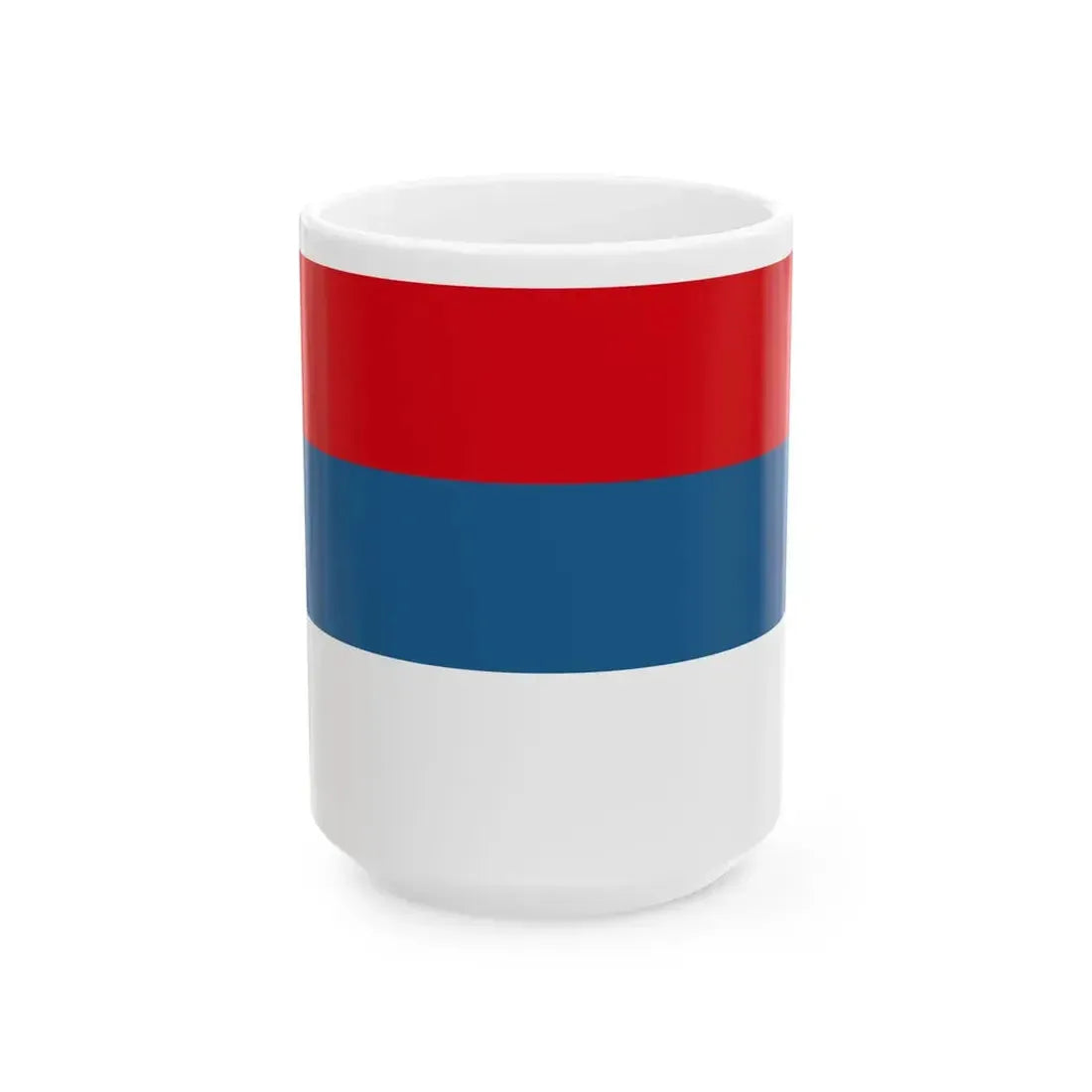 Flag of Montenegro peoples flag until 1905 Constitution (Montenegro) White Coffee Mug 15oz - Go Mug Yourself