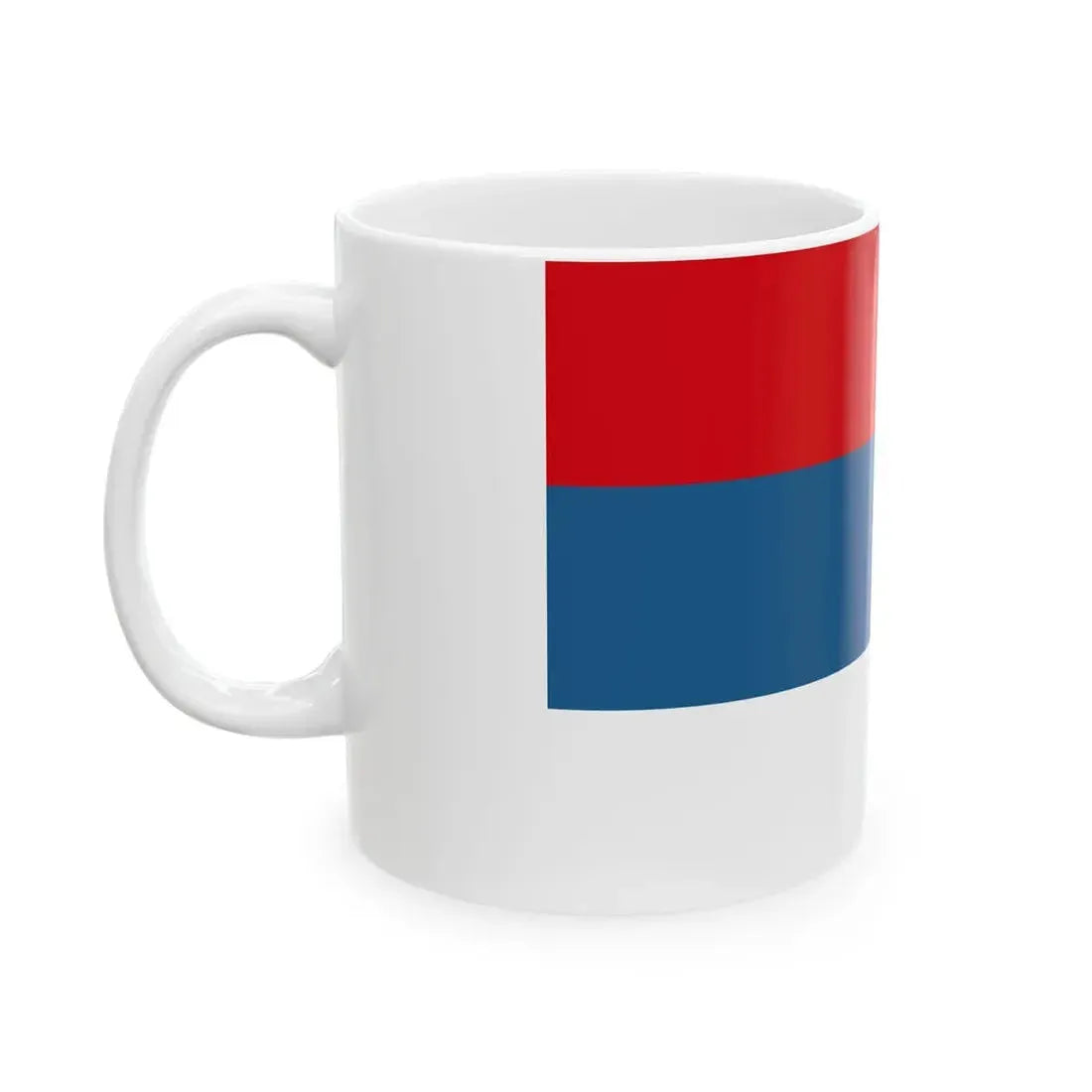 Flag of Montenegro peoples flag until 1905 Constitution (Montenegro) White Coffee Mug - Go Mug Yourself
