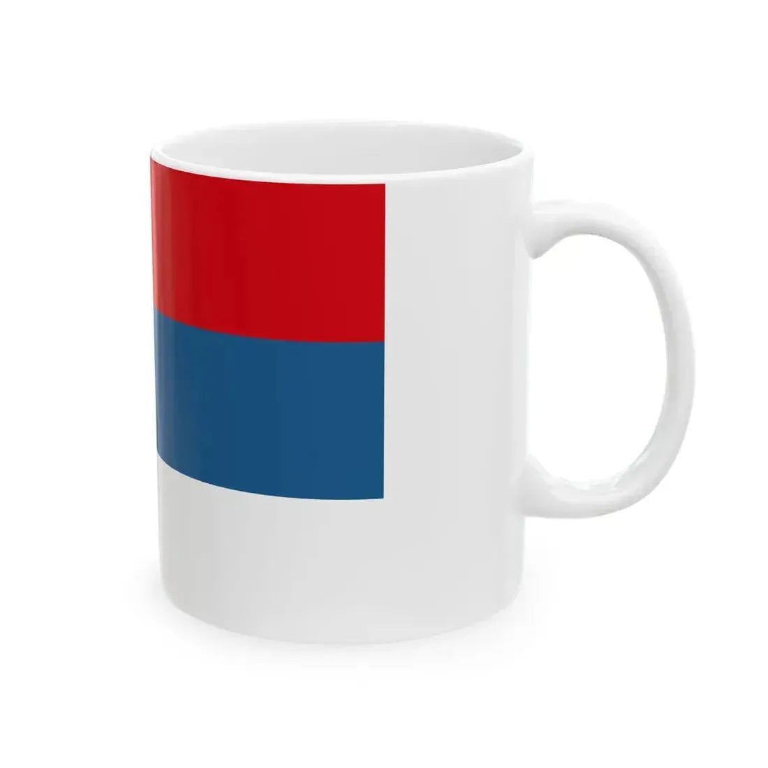 Flag of Montenegro peoples flag until 1905 Constitution (Montenegro) White Coffee Mug - Go Mug Yourself