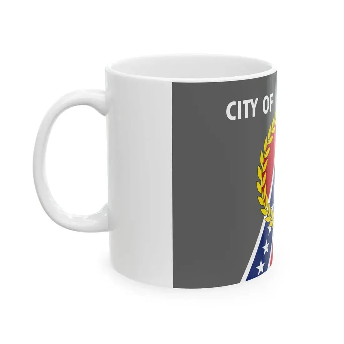 Flag of Montgomery Alabama (United States) White Coffee Mug - Go Mug Yourself