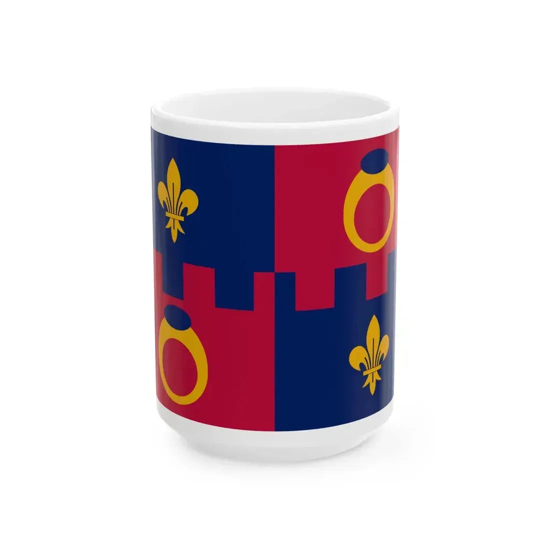 Flag of Montgomery County Maryland Pantone (United States) White Coffee Mug 15oz - Go Mug Yourself