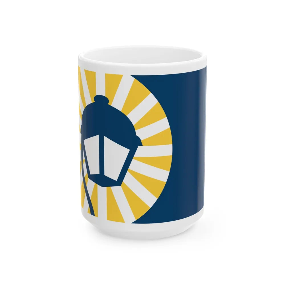 Flag of Montgomery Ohio (United States) White Coffee Mug 15oz - Go Mug Yourself