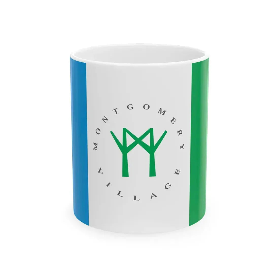 Flag of Montgomery Village Maryland (United States) White Coffee Mug 11oz - Go Mug Yourself