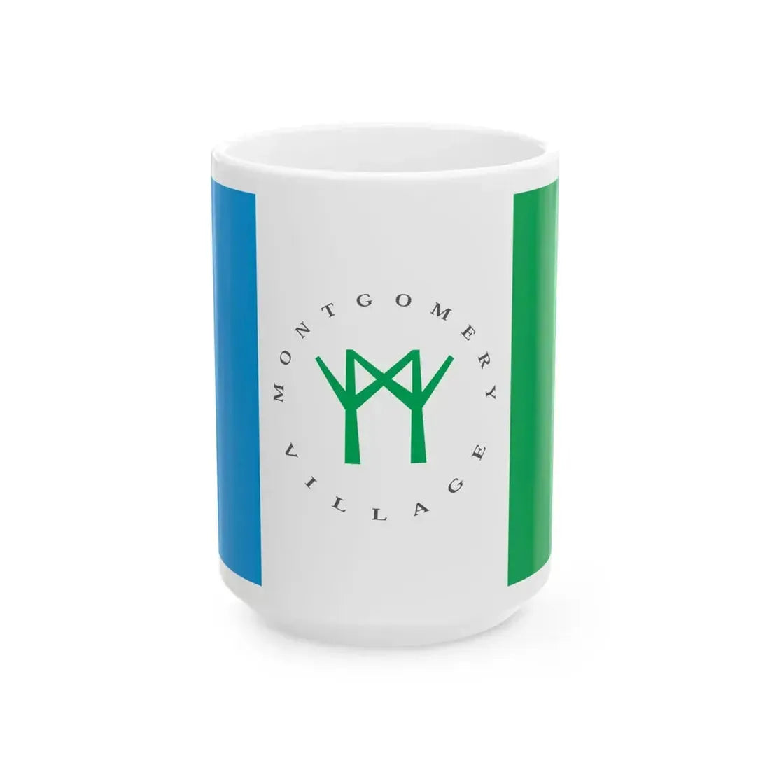 Flag of Montgomery Village Maryland (United States) White Coffee Mug 15oz - Go Mug Yourself