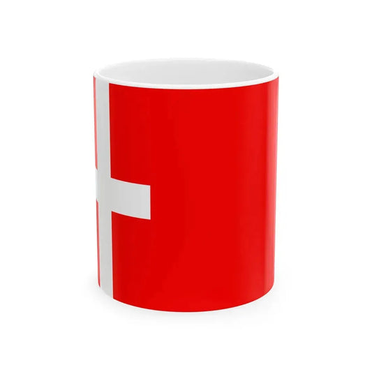 Flag of Montmelian (France) White Coffee Mug 11oz - Go Mug Yourself