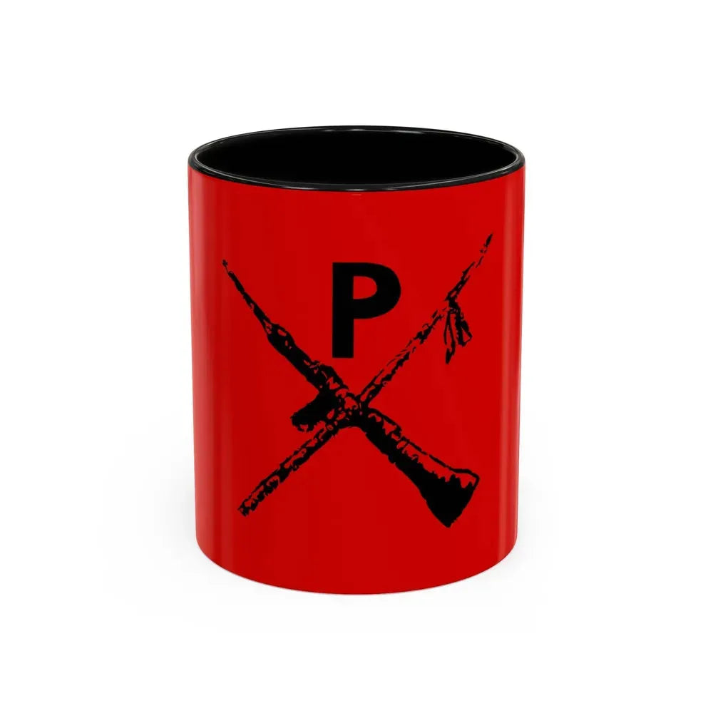 Flag of Montoneros - Accent Coffee Mug 11oz Black - Go Mug Yourself