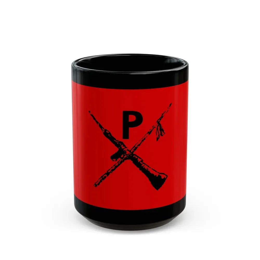 Flag of Montoneros - Black Coffee Mug 15oz - Go Mug Yourself