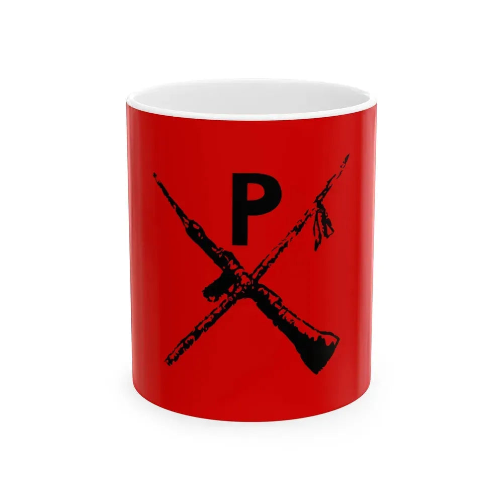 Flag of Montoneros - White Coffee Mug 11oz - Go Mug Yourself