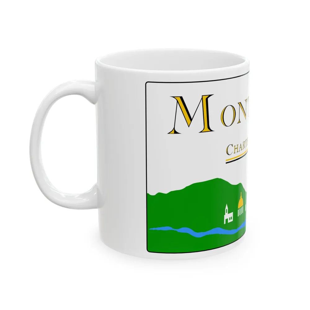 Flag of Montpelier Vermont 2000-2017 (United States) White Coffee Mug - Go Mug Yourself