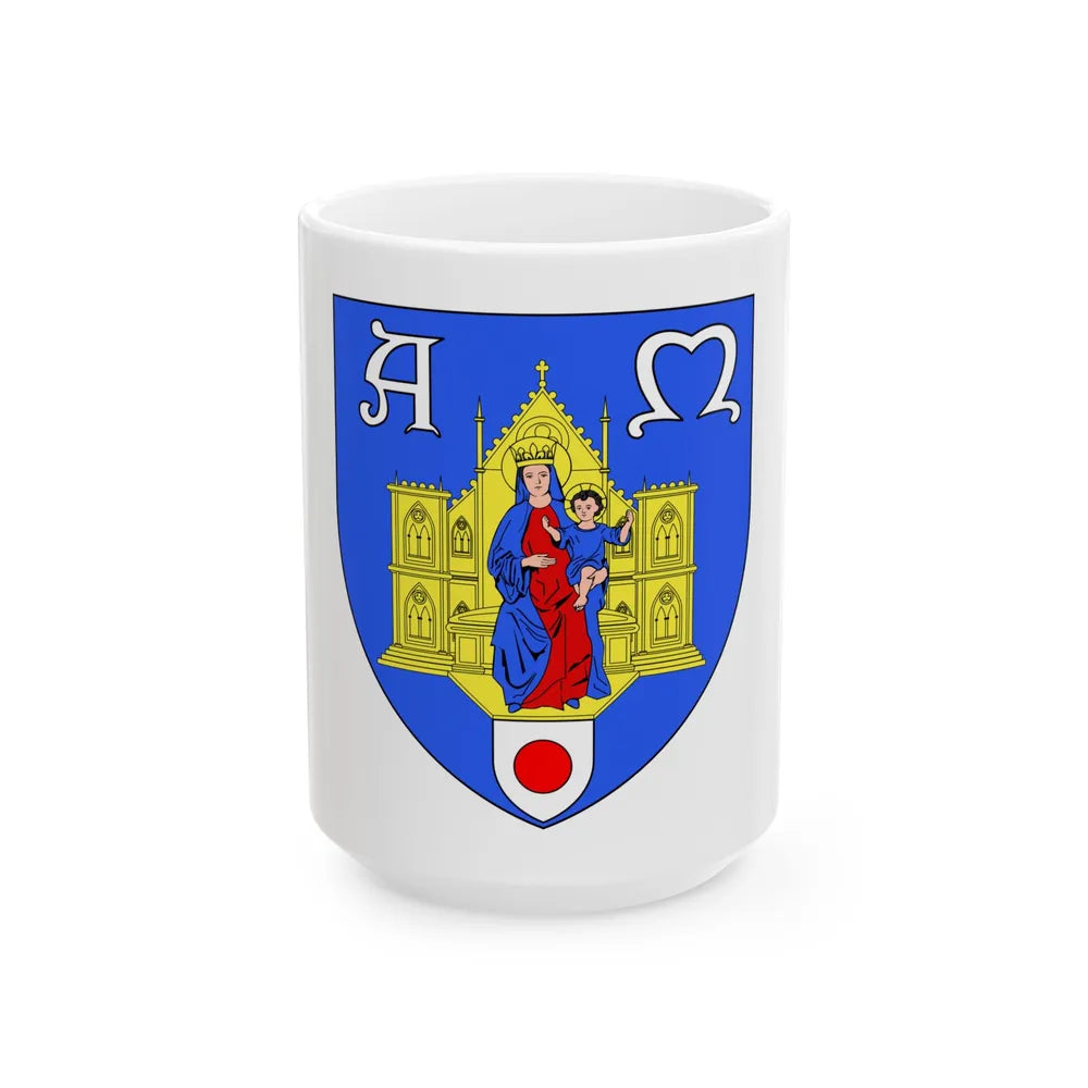 Flag of Montpellier (France) White Coffee Mug 15oz - Go Mug Yourself