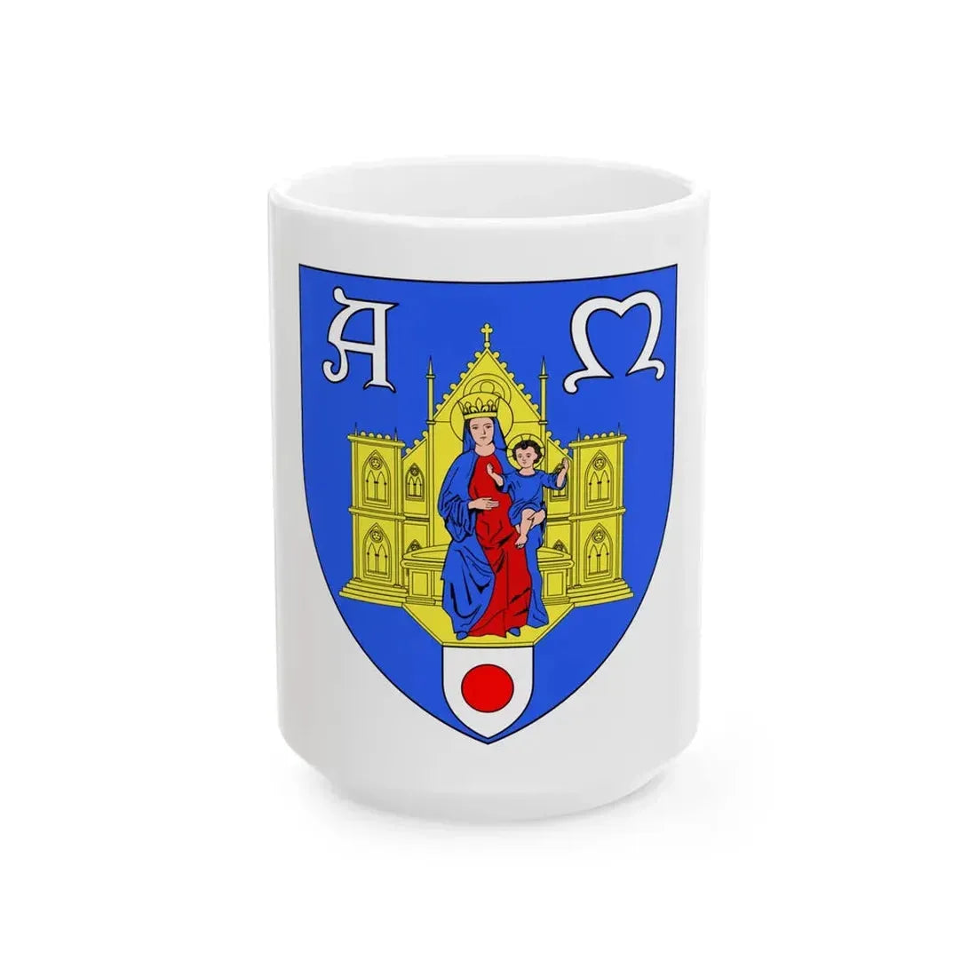 Flag of Montpellier (France) White Coffee Mug 15oz - Go Mug Yourself