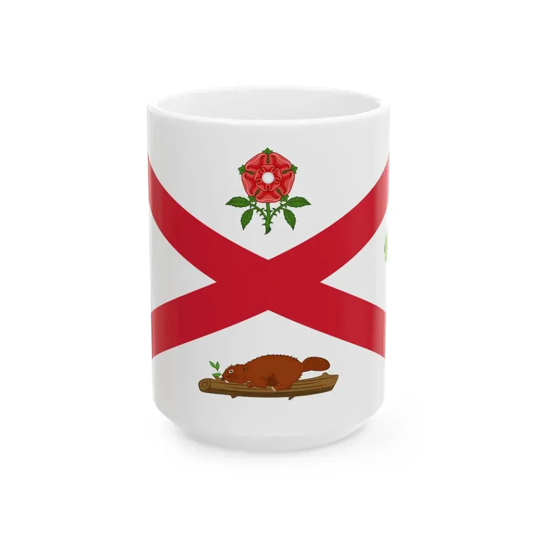 Flag of Montreal 1935-1939 (Canada) White Coffee Mug 15oz - Go Mug Yourself